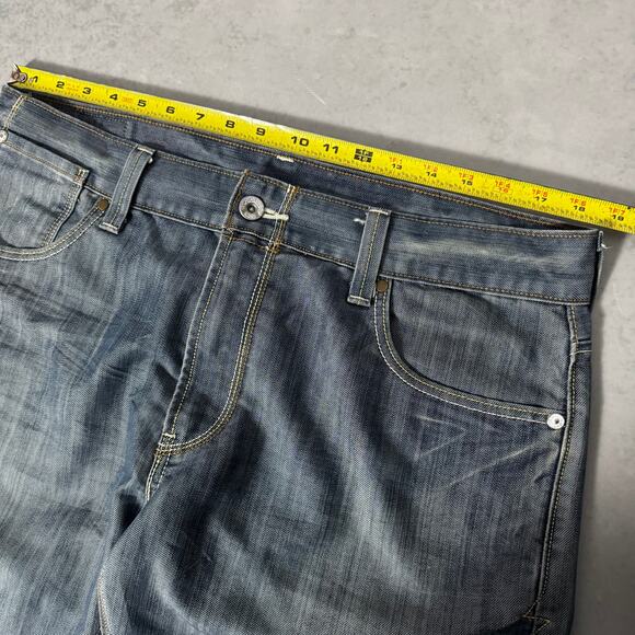 Levi’s 514 Slim Straight Jeans Medium Wash Flap Pocket - Size: 36x32 - Picture 3 of 9